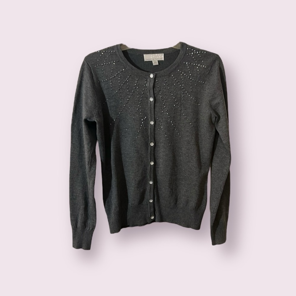 Carolyn Taylor Grey Cardigan (S)